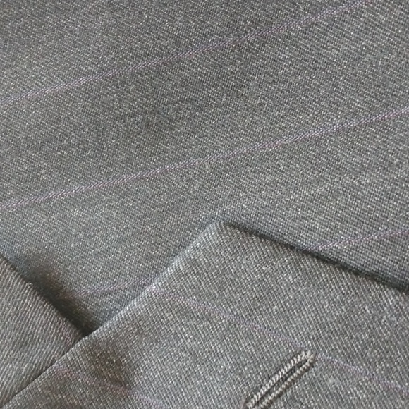 Alexandre London Charcoal Gray Pinstripe Wool Suit 44R (Tailored in England) - Picture 8 of 15